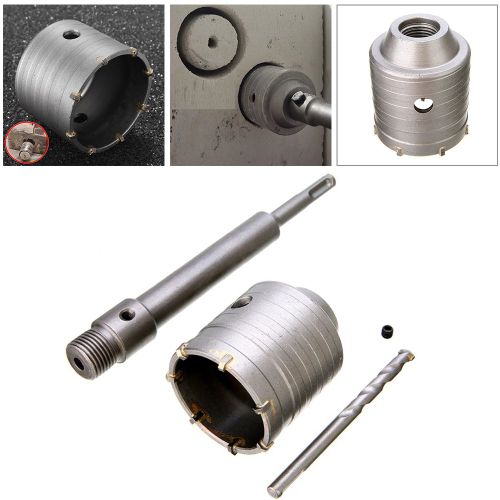 Scie cloche murale, tige de connexion de 65mm, foret de 200mm pour béton, noyau creux électrique, perçage de pierre de ciment, Tube de climatiseur