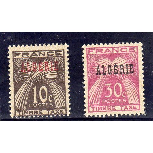Timbres-Taxe D'algérie (Timbres De France Surchargés Algérie)