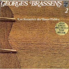 Disque Vinyle 33t : Georges Brassens 2 - Les Amoureux Des Bancs Publics, Brave Margot, Pauvre Martin, La Première Fille, La Cane De Jeanne, Je Suis Un Voyou, J'ai Rendez-Vous Avec Vous, Le ...