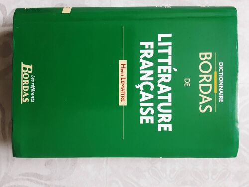 Livre Littérature Française De Bordas