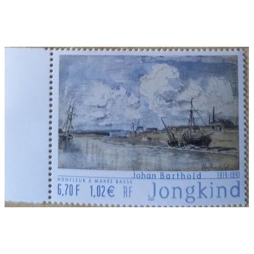 Timbre France Yt 3429 - Johan Barthold Jongkind - Tableau "Honfleur À Marée Basse" - 2001 -