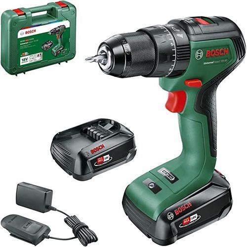 Perceuse visseuse à percussion Bosch UniversalImpact 18V-60 + 2 batteries (1x2Ah + 1x4Ah)