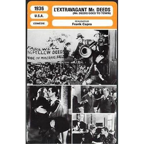 Fiche Monsieur Cinema L'extravagant Mr Deeds