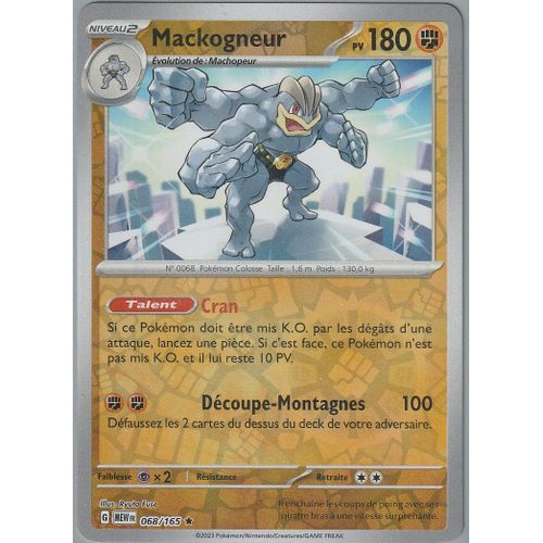 Carte Pokémon - Mackogneur - 068/165 - Holo-Reverse - Ev3,5 Mew 151