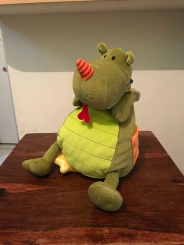 Doudou Musical Peluche Musicale Walter Le Dragon Lilliputiens Grelot Vert Bleu Orange