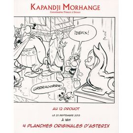 Kapandji Morhange Catalogue 4 Planches Originales D'Asterix 2013