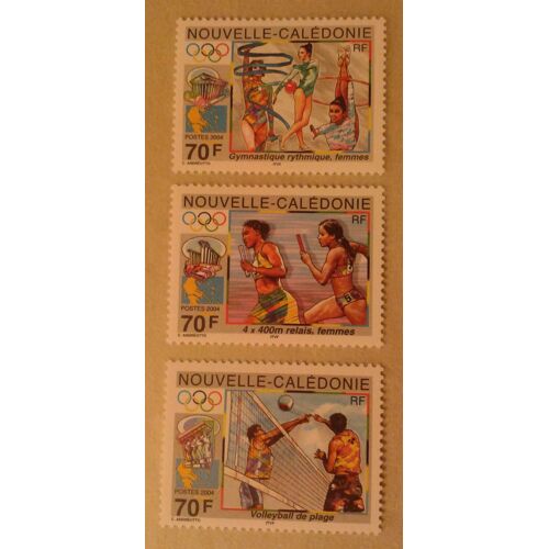 3 Timbres France Nouvelle-Calédonie 2004 Yvert Et Tellier N°929, 930 Et 931 Jeux Olympiques Neufs**