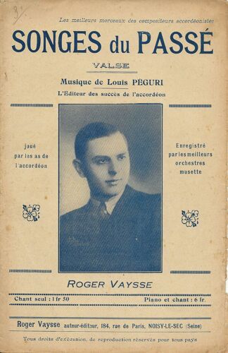 Songes Du Passé - Valse - Musique De Louis Peguri