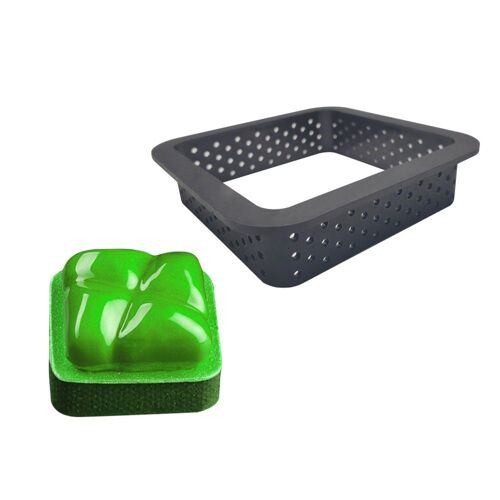 Moule À Gâteau Perforé Antiadhésif En Forme D'anneau, Pour Tarte, Cercle À Mousse, Outil De Découpe, Décoration De Desserts Français À Faire Soi-Même, Ustensiles De Cuisson, 8 Pièces