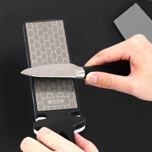 Outil De Meulage Multifonction Portable Double Face, 5 Voies, Coupe D'extérieur, Meule, Manuel De Cuisine Domestique 400 #1000 #