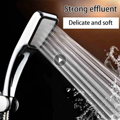 Pomme de douche à économie d'eau, 300 trous, buse avec Abs Chrome, haute pression, pulvérisateur, accessoires de salle de bains