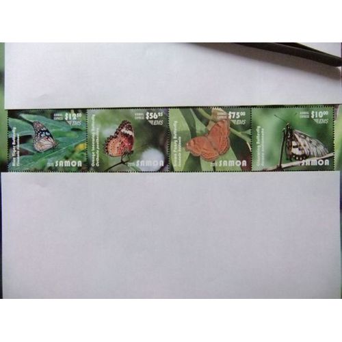 Samoa 2015 Fauna Butterflies Papillons Fauna Mariposas Yvert Airmail Expres ** Mnh / 71