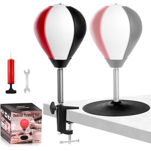 Sac De Frappe De Bureau, Sac De Boxe De Bureau, Punching Ball Avec Ventouse Super Résistante Et Pince De Bureau Pour Table Et Comptoirs De Bureau, Cadeau Amusant Pour Amis Ou Collègues