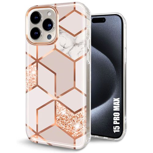 Coque Tpu Pour Iphone 15 Pro Max, Protection Slim Léger Souple Antichoc Rose - E.F.Connection