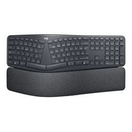 Logitech ERGO K860 - Clavier - sans fil - 2.4 GHz, Bluetooth 5.0 - QWERTY - International US - graphite