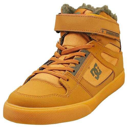 Dc Shoes Pure Highstop Wnt Ev Enfant Baskets Patin Jaune