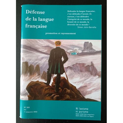 Défense De La Langue Française (Revue N° 285)
