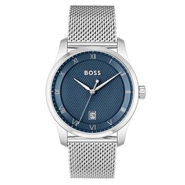 Boss Montre En Maille D'acier Inoxydable, Gris