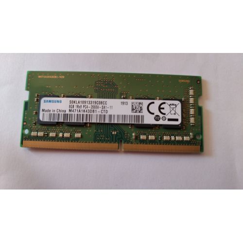 Barrette RAM SODIMM 8GB 1Rx8 DDR4 2666 CL 17