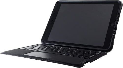 OtterBox Unlimited Series - Clavier et étui - avec trackpad - sans fil - Bluetooth - Italien - cristal noir clavier, cristal noir étui - pour Apple 10.2-inch iPad (7ème génération, 8ème...