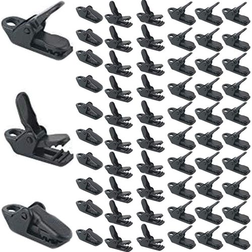 Clips De Bâche, Petits Clips De Support De Bâche De Type Clip, Clips D'auvent Coupe-Vent, Clips D'auvent De Camping, D'extérieur 100pcs