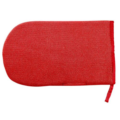 Fackelmann 59939 Gant Ramasse Poile D'animaux, Gant Pour Poils De Chat, Gant Pour Poils De Chien, Polyester, Rouge, 25 X 16 X 1,5 Cm