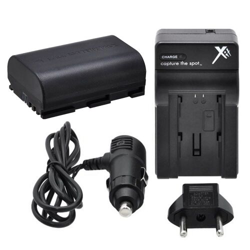 Kit Batterie + Chargeur LP-E6 pour Canon EOS 5D Mark II, EOS 5D Mark III, EOS 5DS, EOS 5DSr, EOS 6D, EOS 7D, EOS 60D, EOS 60Da, EOS 70D.