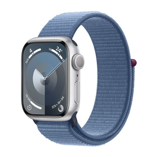 Apple Watch Series 9 GPS - Boîtier Aluminium 41 mm Argent - Bracelet Boucle