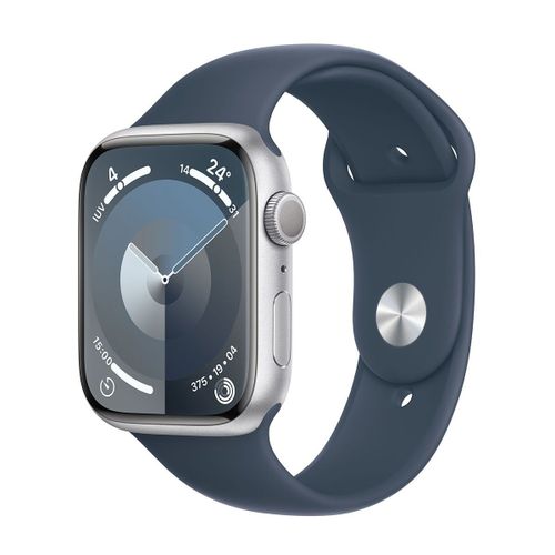 Apple Watch Series 9 GPS - Boîtier Aluminium 45 mm Argent - Bracelet S/M