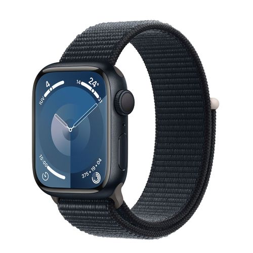Apple Watch Series 9 GPS - Boîtier Aluminium 45 mm Minuit - Bracelet Boucle