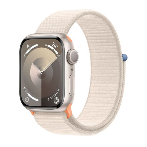 Apple Watch Series 9 GPS - Boîtier Aluminium 41 mm Lumière stellaire - Bracelet Boucle