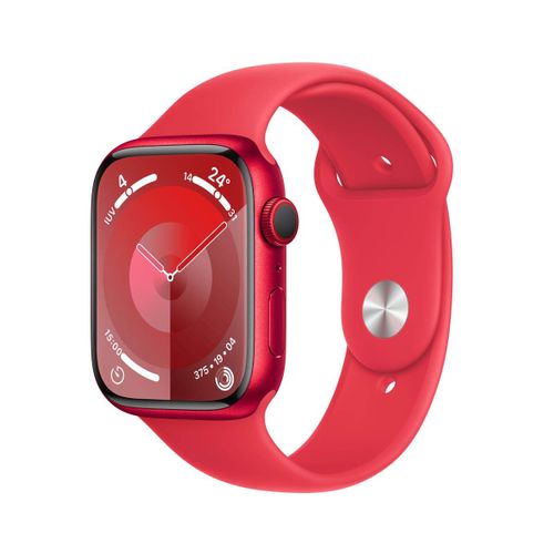 Apple Watch Series 9 GPS - Boîtier Aluminium 45 mm Rouge - Bracelet M/L