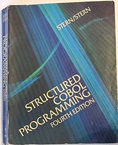 Structured Cobol Programming