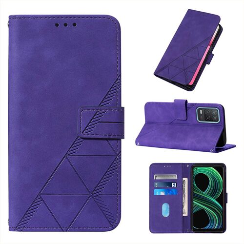 Coque Realme V13 5g, Etui Pour Realme V13 5g Etui En Cuir Pu Premium Housse Pour Realme V13 5g,Violet