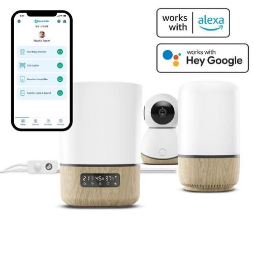 Maxi-Cosi Humidificateur D'air Connecté Breathe. Diffuseur D'huiles Essentielles. Humidificateur Pour Bébé
