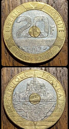 Pièce 20 Franc Mon Saint Michel