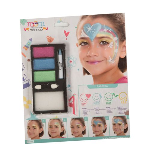 Maquillage Princesse Arc-En-Ciel Fille Taille Unique