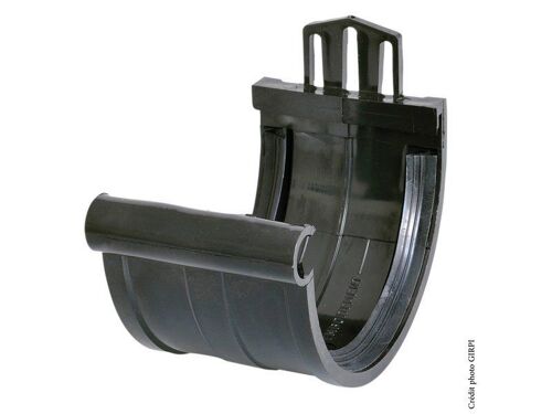 Jonction à joint pvc ardoise GIRPI, Dév.16 cm Diam.50 mm