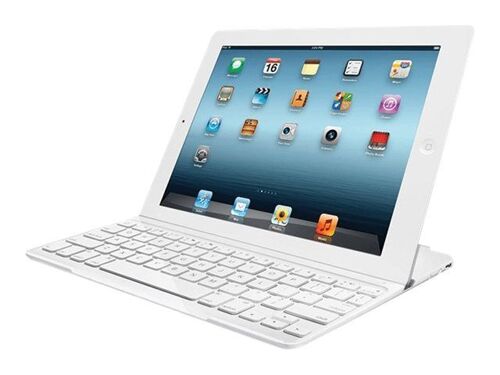 Clavier LOGITECH + cover UltraThin Blanc
