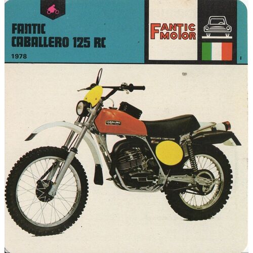 Fiche Edito-Service Fantic Caballero 125 Rc