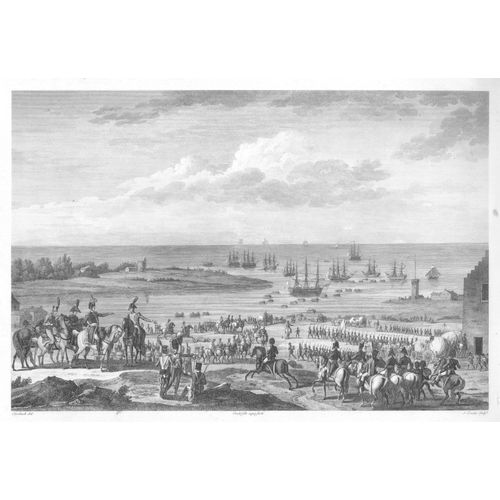 Rare Gravure Carle Vernet Campagne De Hollande Embarquement Des Anglais 30 Novembre 1799 Napoleon Bonaparte 1840