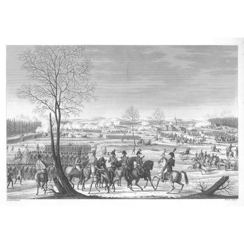 Rare Gravure Carle Vernet Campagne De Suisse Bataille De Hohenlinden 3 Decembre 1800 General Moreau Napoleon Bonaparte 1840