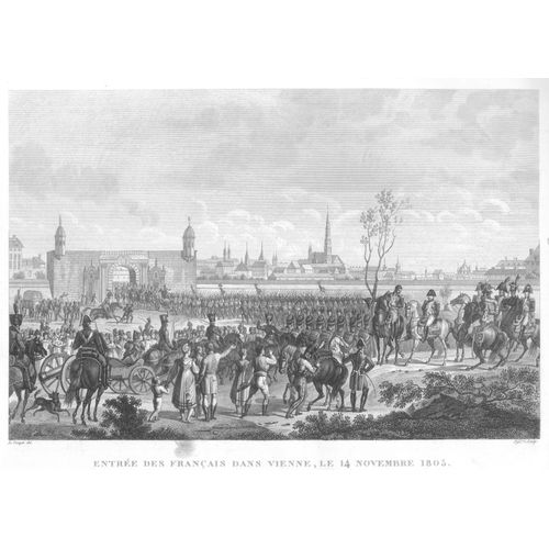 Rare Gravure Carle Vernet Campagne D'allemagne Prise De Vienne 14 Novembre 1805 Napoleon Bonaparte 1840