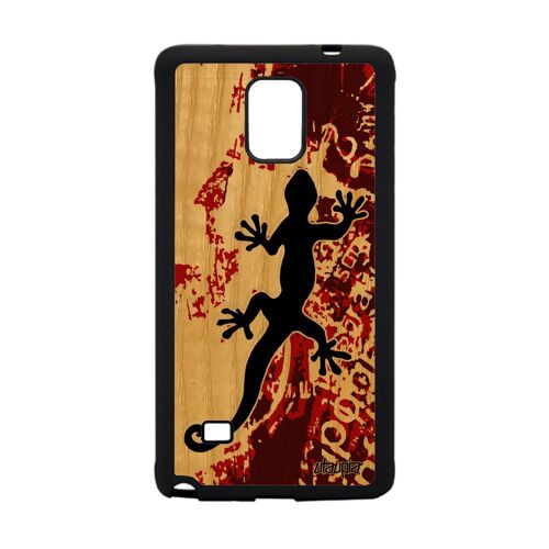 Coque Galaxy Note 4 En Bois Silicone Salamandre Esprit Du Feu Amour De Samsung Galaxy Note 4