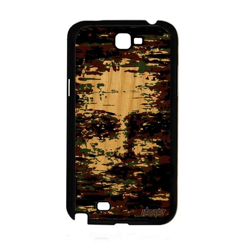 Coque En Bois Samsung Note 2 Silicone Portrait Artisanal Housse Telephone Samsung Galaxy Note 2