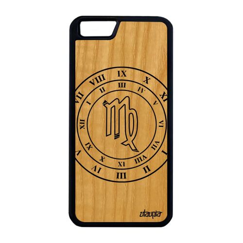 Coque En Bois Silicone Iphone 6 6s Plus Signe Astrologique Vierge Pas Cher