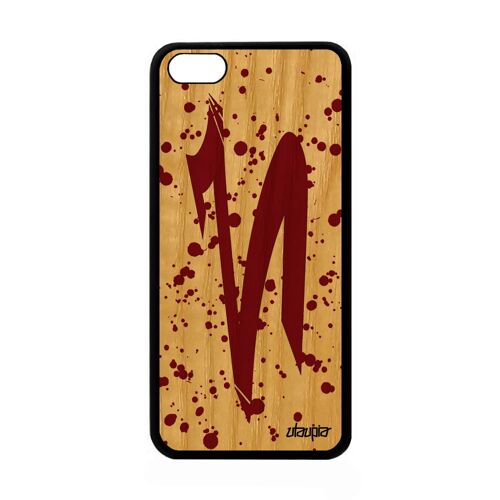 Coque Silicone Iphone 5c En Bois Signe Du Zodiaque Belier Calligraphie De Apple Iphone 5c