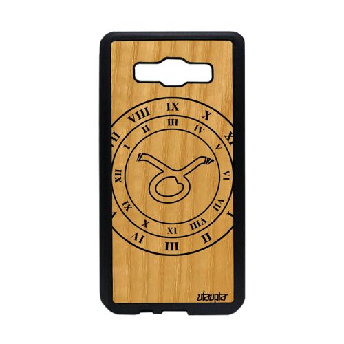 Coque En Bois Silicone Pour Samsung A5 Signe Astrologique Taureau Horloge Samsung Galaxy A5