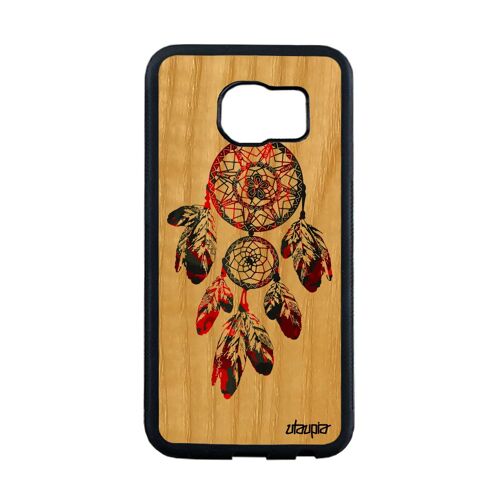 Coque En Bois Silicone Pour S6 Edge Attrape Reve Telephone Homme Samsung Galaxy S6 Edge