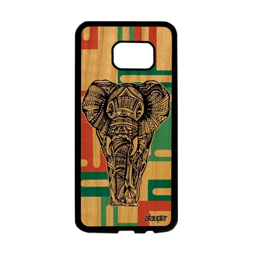 Coque Samsung S7 Edge En Bois Silicone Elephant Case Fantaisie 4g Unique Samsung Galaxy S7 Edge